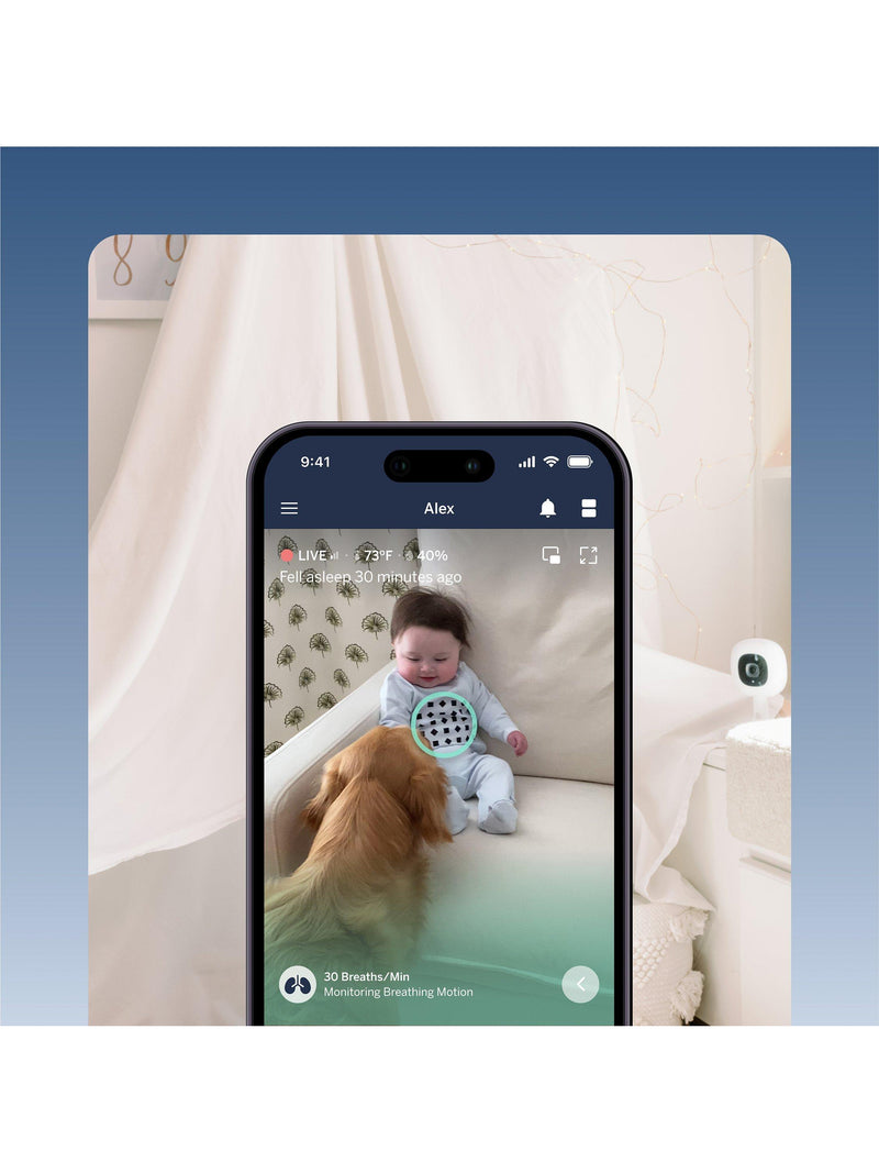Nanit Pro Camera baby monitor with Flex Stand, imported from the UK