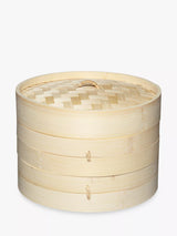 John Lewis Kitchen Craft World of Flavours Large Bamboo Steamer Lid Natural 20cm- Buy online at McGrocer
