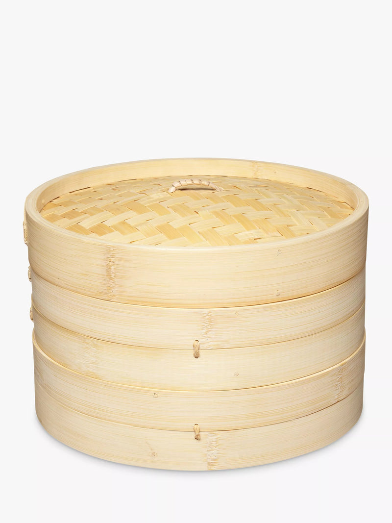 Kitchen Craft World of Flavours Large Bamboo Steamer Lid Natural 20cm