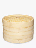 Kitchen Craft World of Flavours Large Bamboo Steamer Lid Natural 20cm
