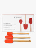 Le Creuset silicone utensil tools set of 3 in orange volcanic, UK version