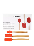 Le Creuset silicone utensil tools set of 3 in orange volcanic, UK version