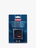 Derwent twin hole pencil sharpener, recyclable plastic and stainless steel - British product