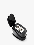 Derwent twin hole pencil sharpener, recyclable plastic and stainless steel - British product