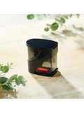 Derwent twin hole pencil sharpener, recyclable plastic and stainless steel - British product