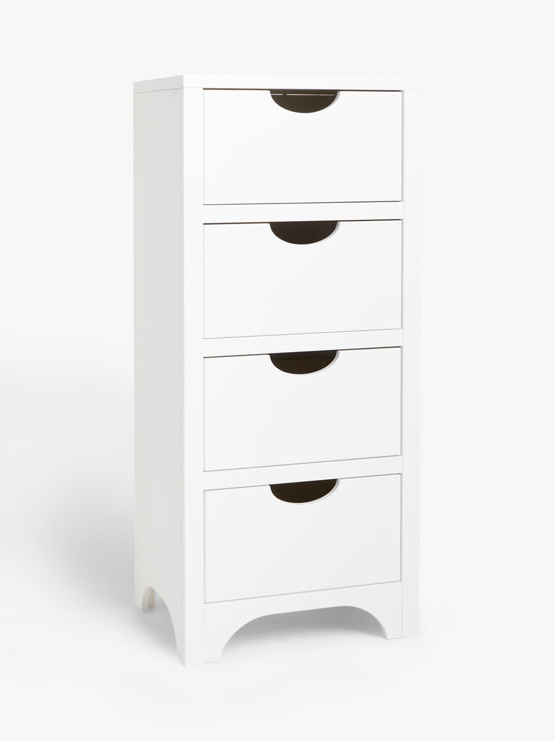 John Lewis Arc white kids tall chest of drawers British brand