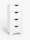 John Lewis Arc white kids tall chest of drawers British brand