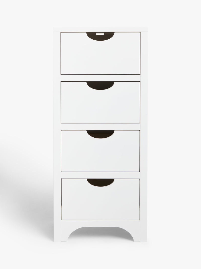 John Lewis Arc white kids tall chest of drawers British brand
