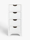 John Lewis Arc white kids tall chest of drawers British brand
