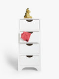 John Lewis Arc white kids tall chest of drawers British brand