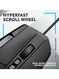 Logitech G502 X wired ergonomic gaming mouse - British product