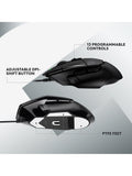 Logitech G502 X wired ergonomic gaming mouse - British product