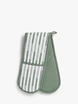 John Lewis John Lewis Staggered Stripe Double Cotton Oven Glove- Buy online at McGrocer