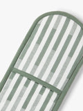 John Lewis double cotton oven glove in staggered stripe pattern, British brand