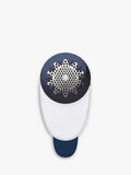 Tefal fabric shaver with adjustable head in blue and white, UK version