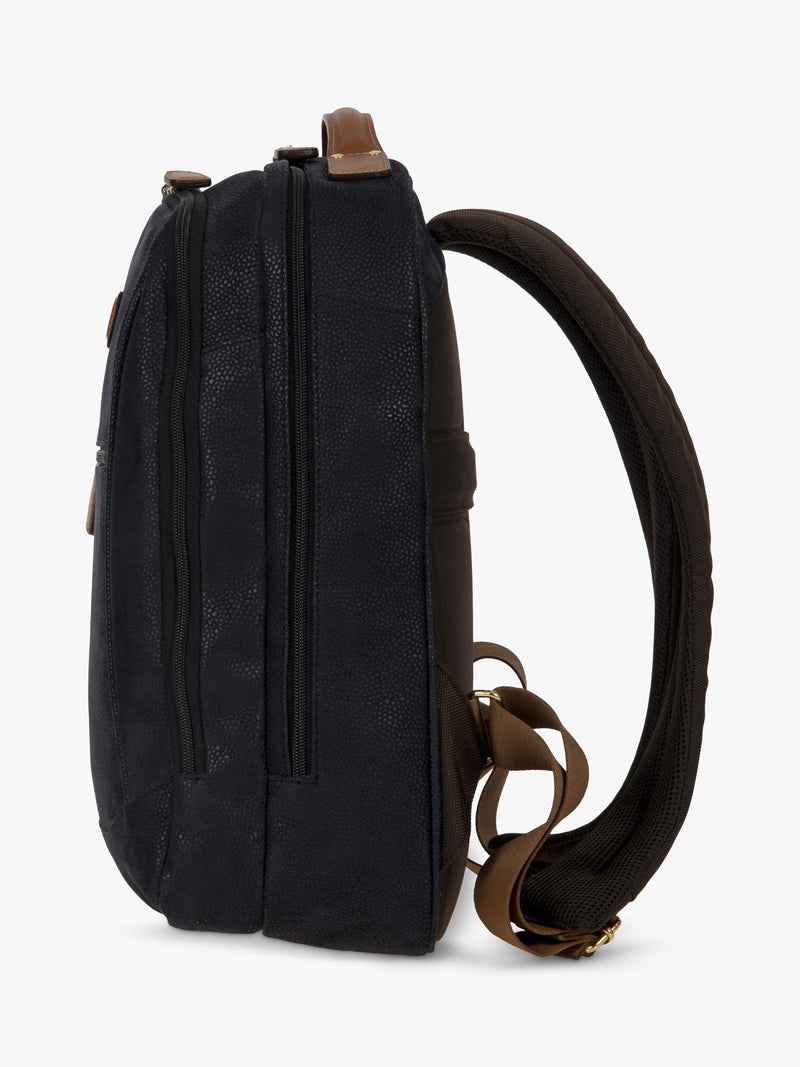 Bric's Life backpack with suede-effect material and Tuscan leather 14L, UK version