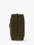 Bric's Life wash bag with suede effect synthetic material and leather finishes - British product