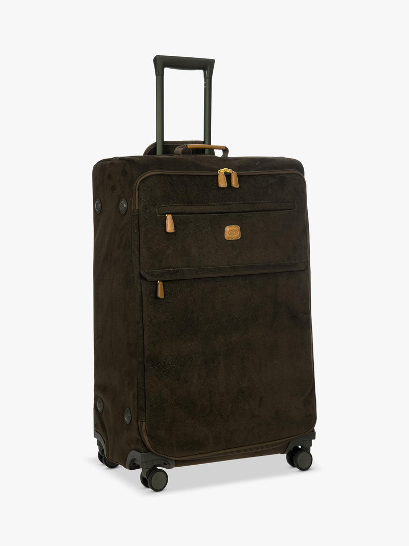 Bric's Life faux suede large suitcase 77cm - British product