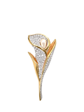 Eclectica pre-loved Swarovski crystal brooch with pearl, imported from the UK