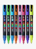 POSCA fine paint markers standard colours pack of 8, imported from the UK