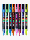 POSCA fine paint markers standard colours pack of 8, imported from the UK