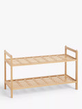 John Lewis bamboo shoe rack 2 tier, imported from the UK