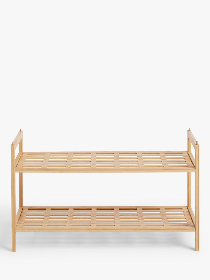 John Lewis bamboo shoe rack 2 tier, imported from the UK