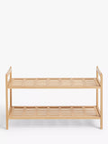 John Lewis bamboo shoe rack 2 tier, imported from the UK