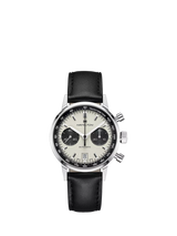 John Lewis Hamilton Men's American Classic Intra-Matic Chronograph Automatic Date Leather Strap Watch- Buy online at McGrocer