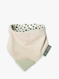 Cheeky Chompers teething dribble bib in leopard spot - British product