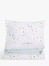 John Lewis Space Star Cosmic Print Pure Cotton Duvet Cover and Pillowcase Set- Buy online at McGrocer