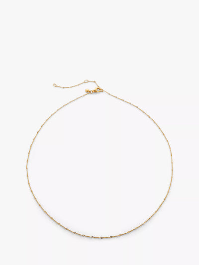 John Lewis Monica Vinader Fine Twist Chain Choker Necklace- Buy online at McGrocer