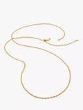 Monica Vinader rolo chain pendant necklace gold, UK version