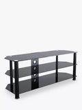 AVF corner TV stand with tempered glass shelves - British product