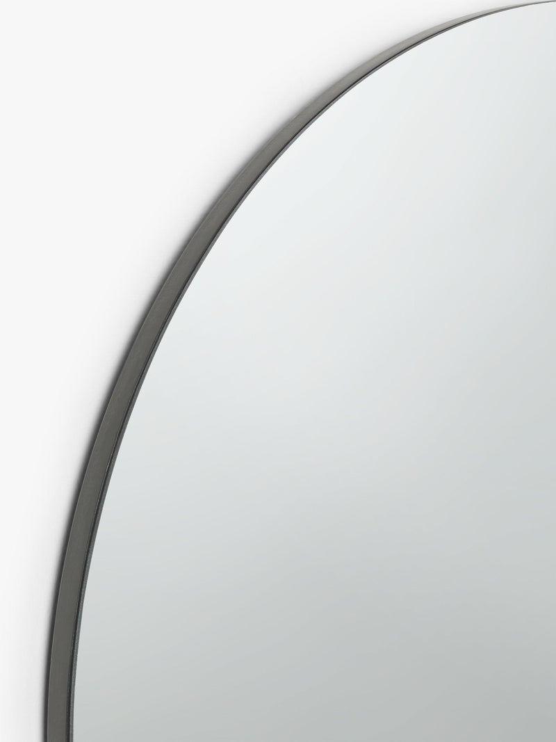 John Lewis thin frame round mirror 60cm black - British product