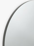 John Lewis thin frame round mirror 60cm black - British product