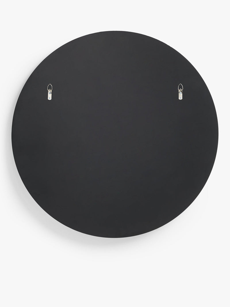 John Lewis thin frame round mirror 60cm black - British product