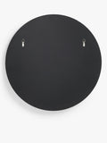 John Lewis thin frame round mirror 60cm black - British product