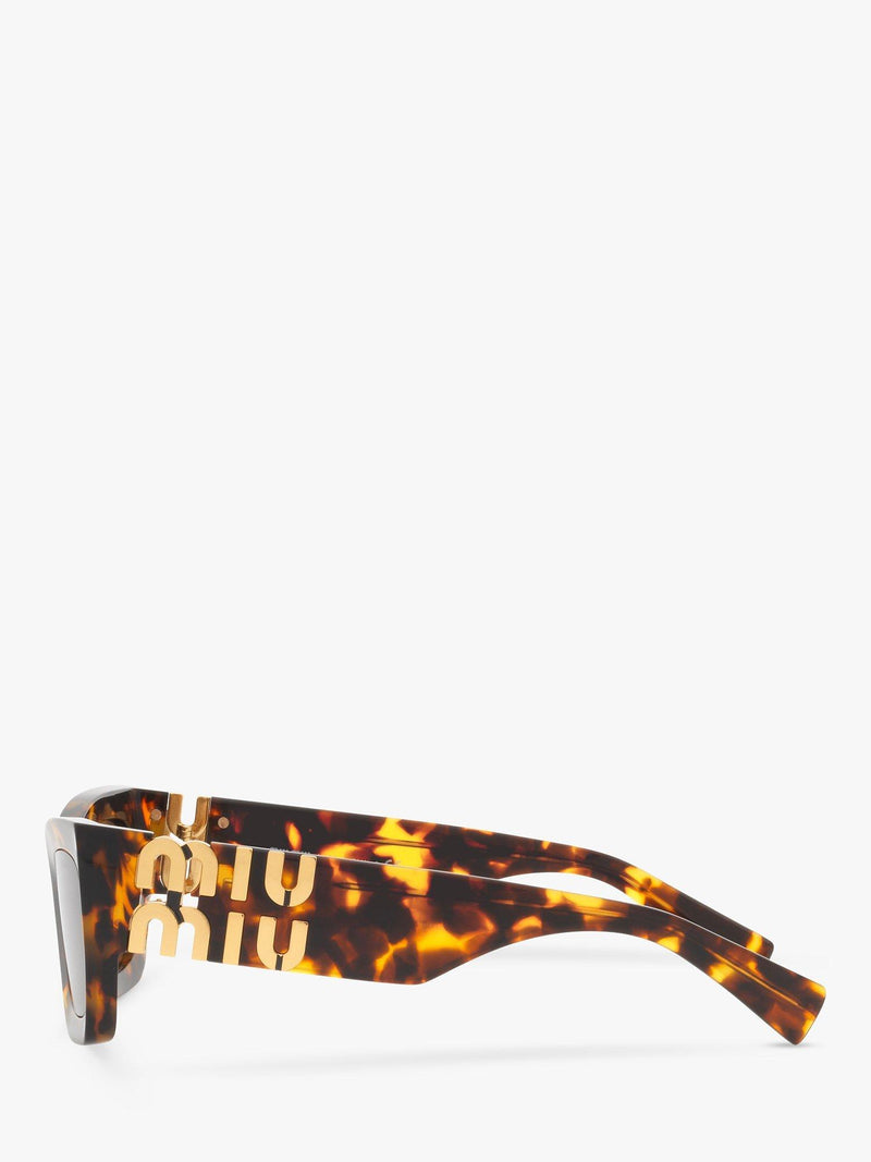 Miu Miu women's rectangular sunglasses Havana (British brand)