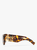 Miu Miu women's rectangular sunglasses Havana (British brand)