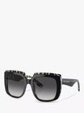 Dolce & Gabbana black square sunglasses, gradient lenses, imported from the UK