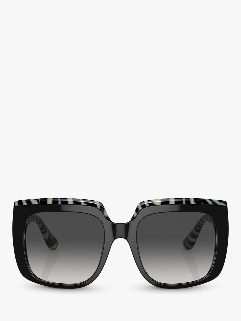 Dolce & Gabbana black square sunglasses, gradient lenses, imported from the UK