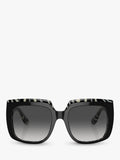 Dolce & Gabbana black square sunglasses, gradient lenses, imported from the UK