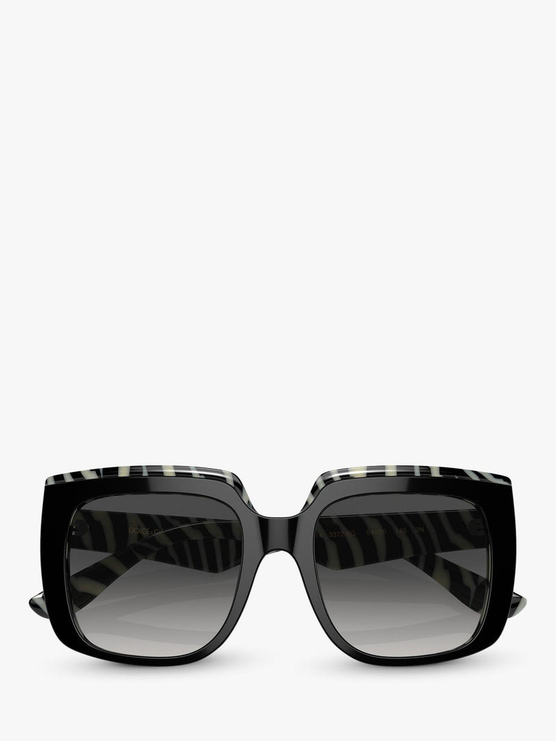 Dolce & Gabbana black square sunglasses, gradient lenses, imported from the UK