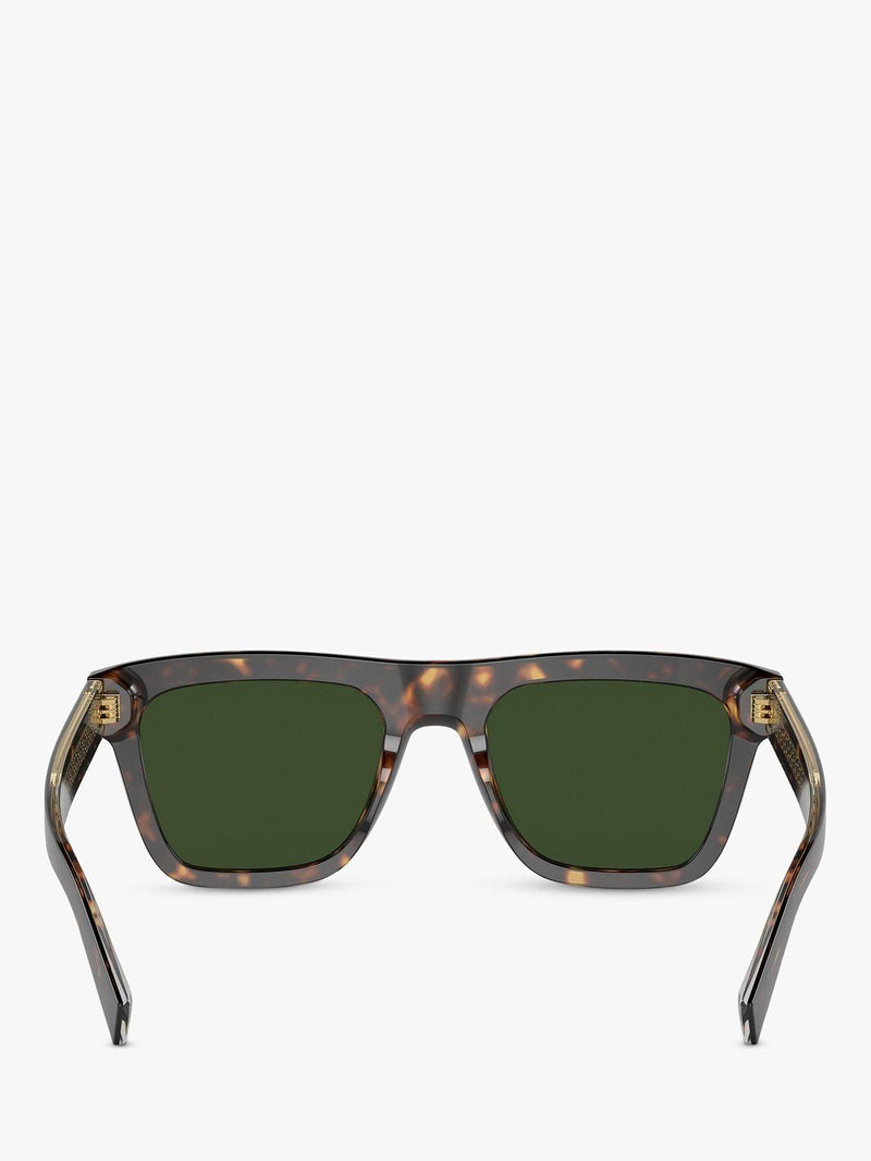 Dolce Gabbana square sunglasses brown acetate frame - British product