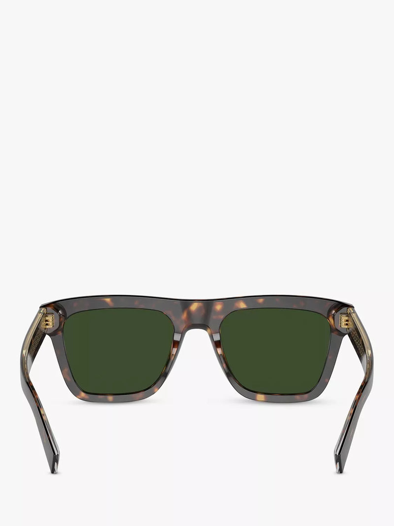 Dolce Gabbana square sunglasses brown acetate frame - British product