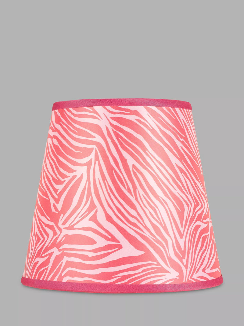 John Lewis + Matthew Williamson Zebra Lampshade, Pink, Dia.19cm