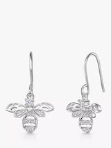 John Lewis Jools by Jenny Brown Bee Cubic Zirconia Drop Earrings- Buy online at McGrocer