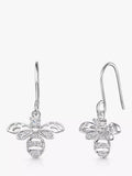Jools by Jenny Brown bee cubic zirconia drop earrings (British brand)