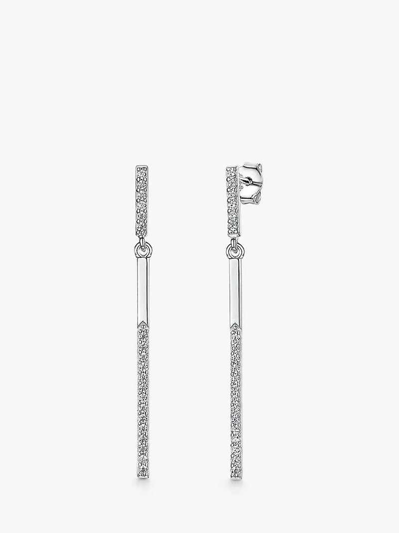 Jools by Jenny Brown drop cubic zirconia earrings, UK version